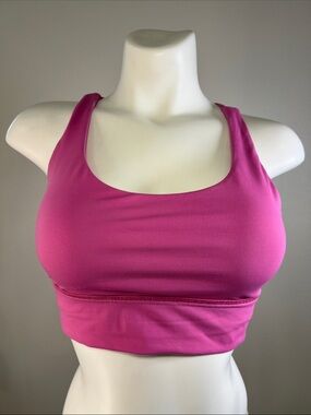 lululemon athletica Hot Pink Scoop-Neck Sports Bra Size 8